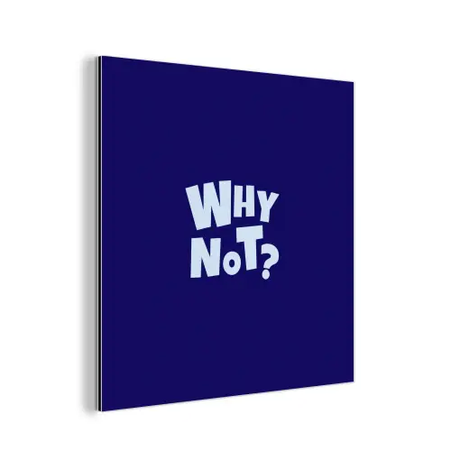 Blauw - Why not - Minimalistisch aluminium wit klein -3d