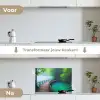 Brug - Water - Rivier - Bos keuken achterwand spatscherm klein -voor_na_NL