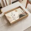Japandi - Landschap - Beige Dienblad Rechthoek middel -sfeer1