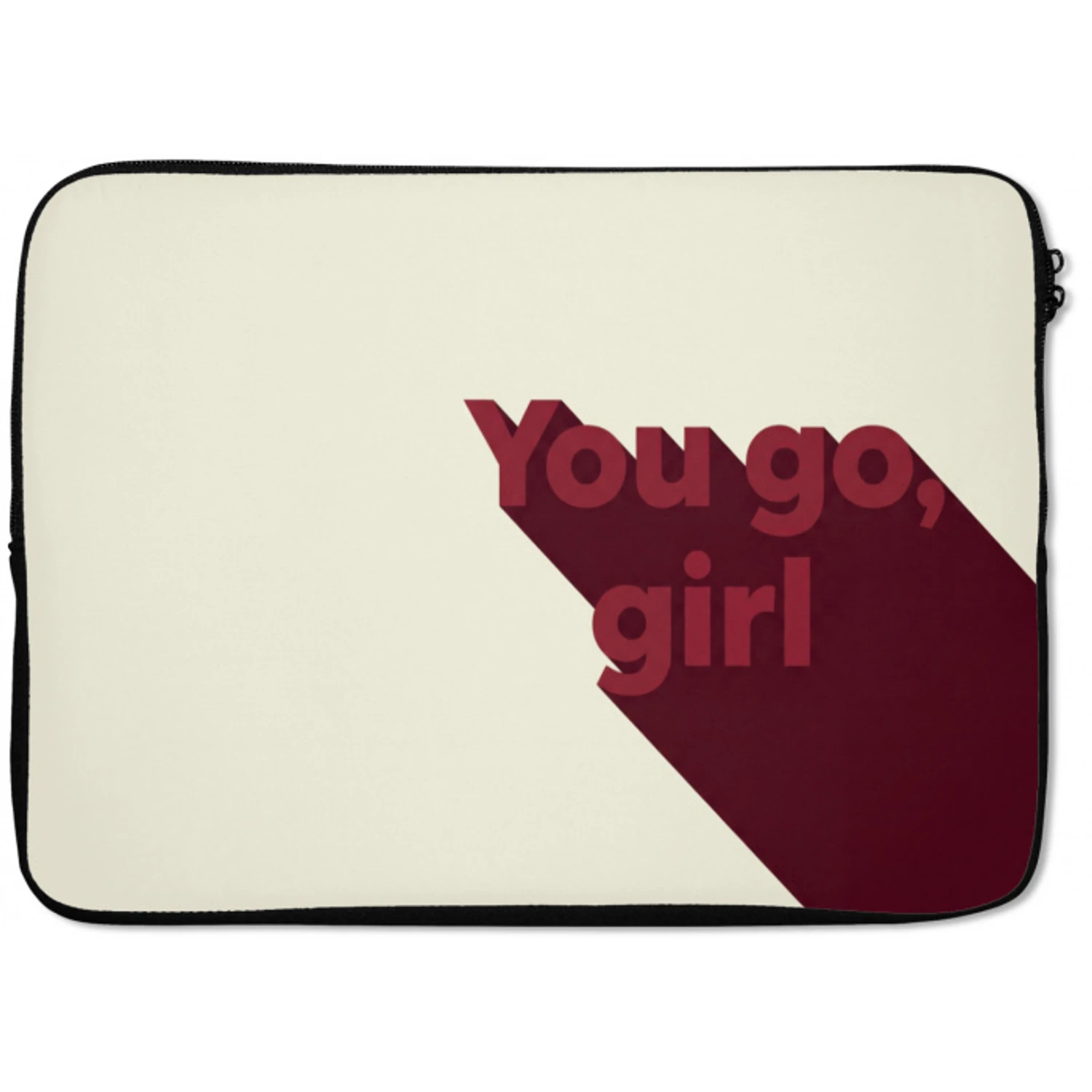 you go girl - 3D - Rood laptophoes neopreen klein -zkaufland3dotto