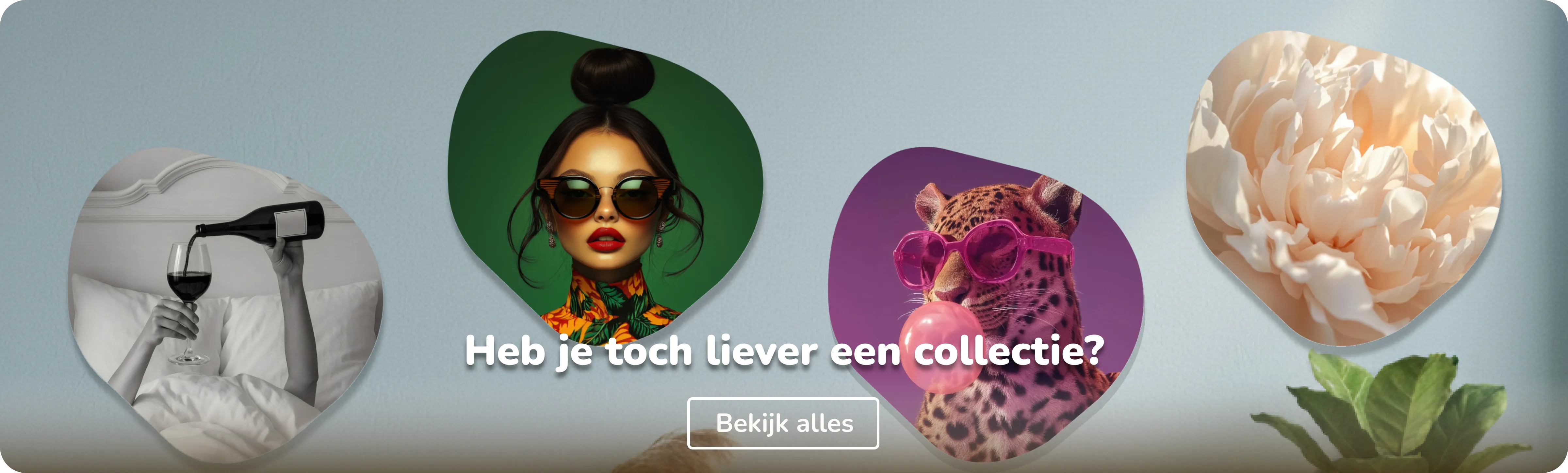 collectie organische vormen