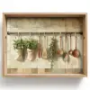Hout - Keukengerei - Stilleven - Tegels Dienblad Rechthoek middel -z3d_shopping