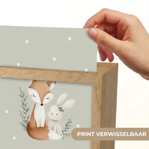 Minimalistisch - Dieren - Bladeren - Stippen Light Box met kabel (Kinderlampje) klein -USP_websiteprintNL
