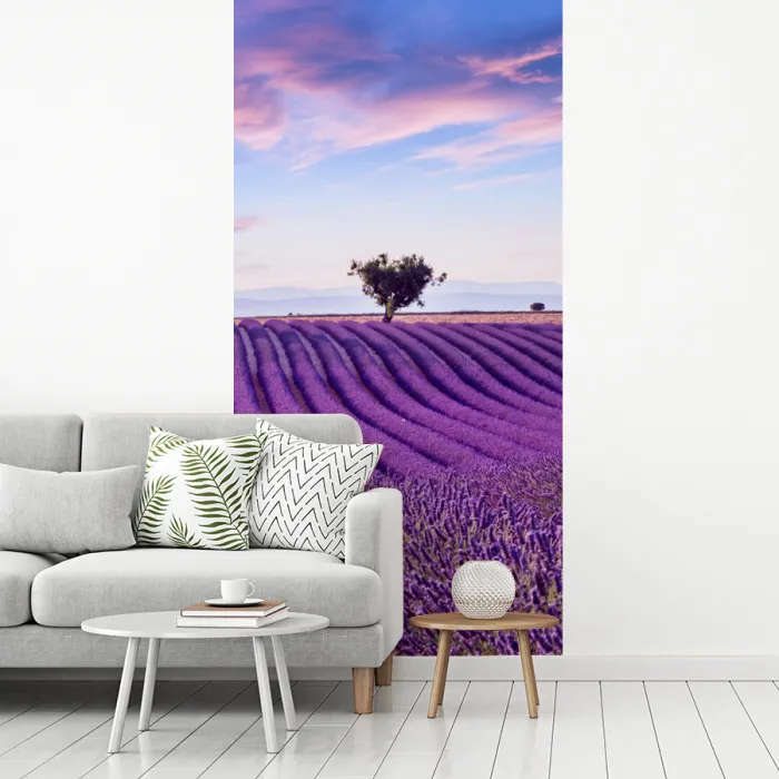 Lavendel - Natuur - Paars - Bomen fotobehang vinyl groot -woonkamer
