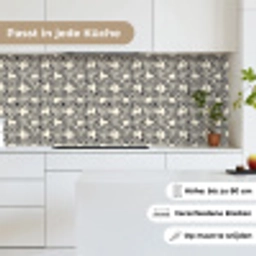 Grafisch - Patroon - Zwart keuken achterwand 2 middel 871 -sfeer4_DE
