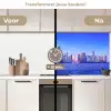 Skyline - Blauw - Wolkenkrabbers - Stad keuken achterwand 2 middel -voor-na2_NL