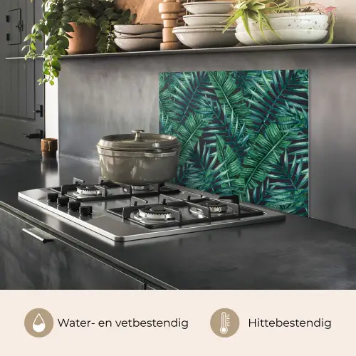 Jungle - Bladeren - Tropical keuken achterwand spatscherm middel -usp_NL