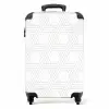 Grafisch - Patroon - Modern -  Driedubbel NBS - Handbagage koffer - Kinderen Unisex middel 644 -productfoto_recht
