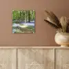 Bos - Pad - Bloemen - Paars - Groen - Natuur plexiglas 5mm klein -sfeer5