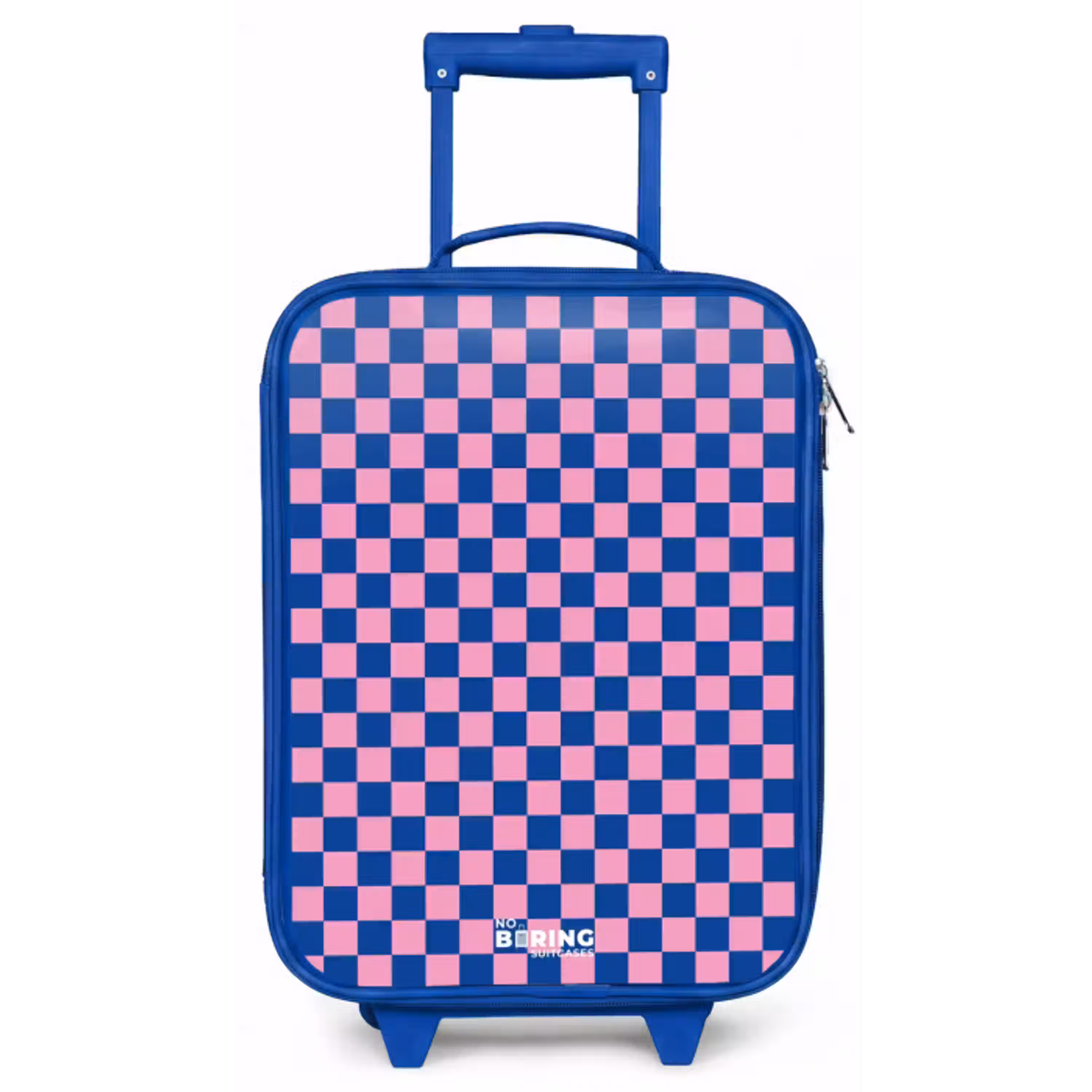 Blokjes - Blauw - Roze Kinderkoffer - Blauw klein -zz3dotto