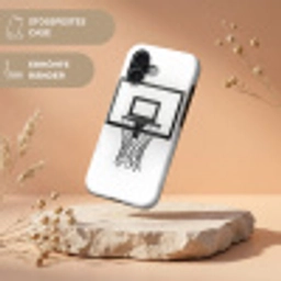 Basketbalbord - Minimalistisch - Zwart Toughcase MagSafe Apple iPhone 17 klein -USP_RandenV_DE