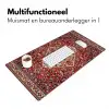 Perzisch Tapijt - Vloerkleed - Patronen - Rood Muismat XXL klein -sfeer4