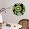 Kiwi - Fruit - Groen Wandcirkel kunststof plaat 5mm dik klein -sfeer4