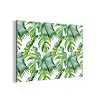 Monstera - Palmblad - Jungle - Tropisch aluminium wit klein -3d