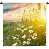 Bloemen - Madelief - Natuur - Zon - Horizon Wandkleed katoen klein -zz3d