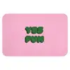 Yes fun - Groen - Roze Badmat klein -3d