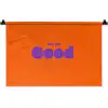 See the good - Paars - Oranje - Smiley Wandkleed katoen klein -zz3d
