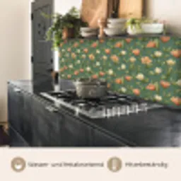 Tulpen - Botanisch - Groen keuken achterwand 2 middel 871 -usp_DE