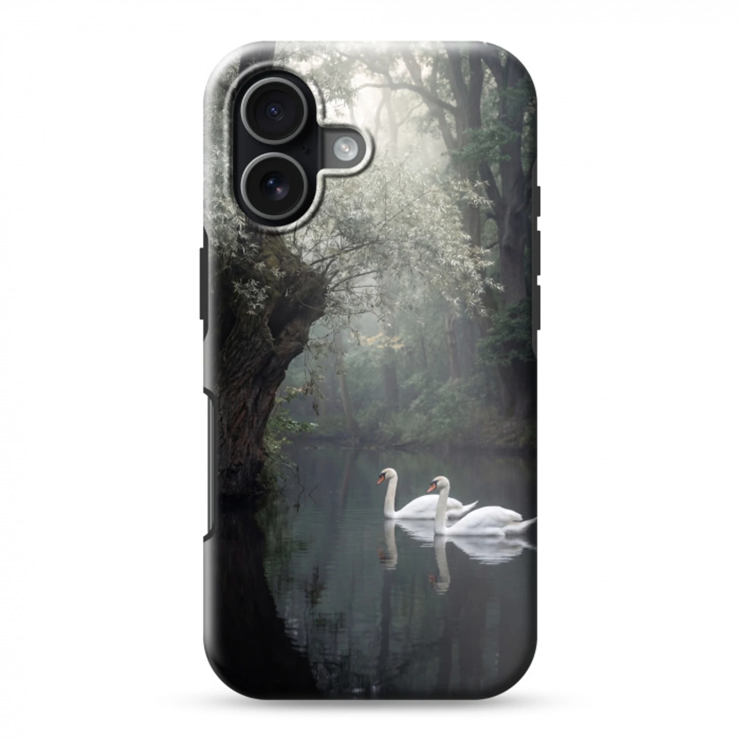 Zwanen - Rivier - Bos Toughcase MagSafe Apple iPhone 17 klein -3d