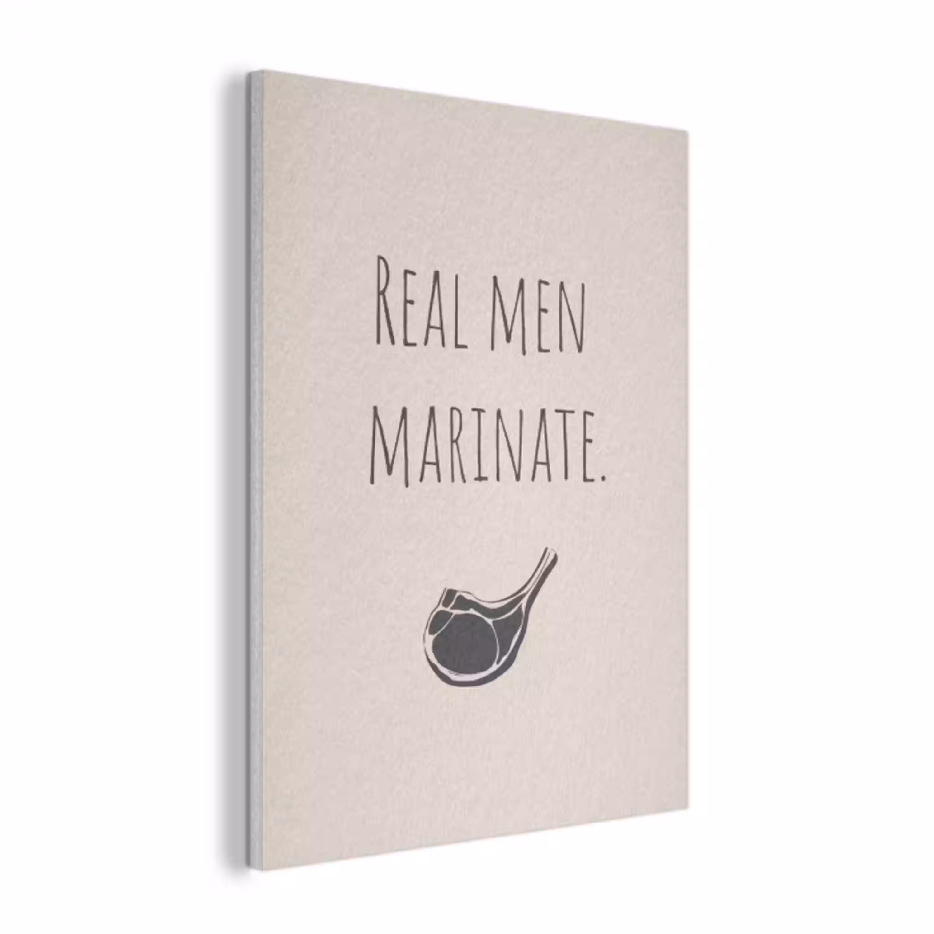 Vlees - Minimalistisch - Beige - Quote PET vilt klein -3d