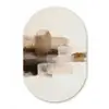 Penseelstreken - Abstract landschap - Rust Wandcirkel Ovaal Forex klein -3d