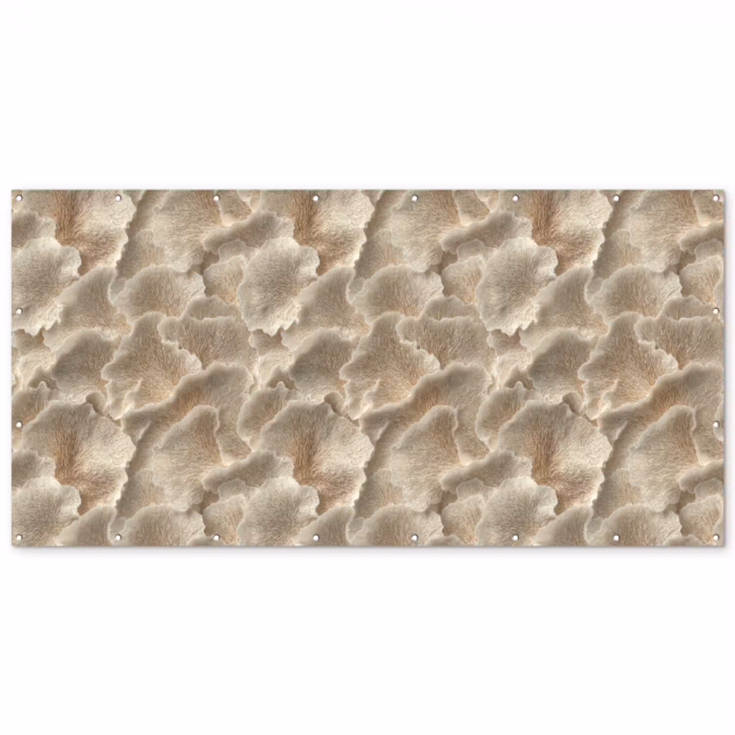 Waaierstructuren - Beige - Vezeltextuur Balkonbeschermer Duitsland klein 596 -zz_3d