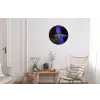 Felgekleurd - Papegaai - Bos - Vleugels Wandcirkel aluminium klein -woonkamer