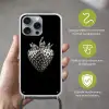 Aardbei - Zaadstructuur - Realistisch Hoesje iPhone 16 Pro Max met koord klein -sfeer2_NL