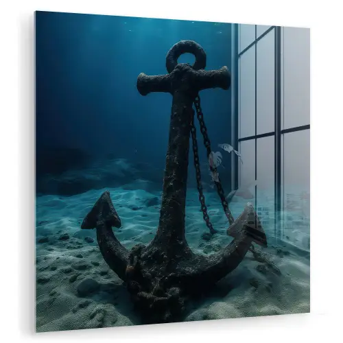 Anker - Ijzer - Zeebodem - Zand plexiglas 5mm klein -zzzproduct_nieuw