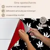 Silhouet - Bladeren - Wit - Zwart keuken achterwand spatscherm klein 900 -spatscherm_NL
