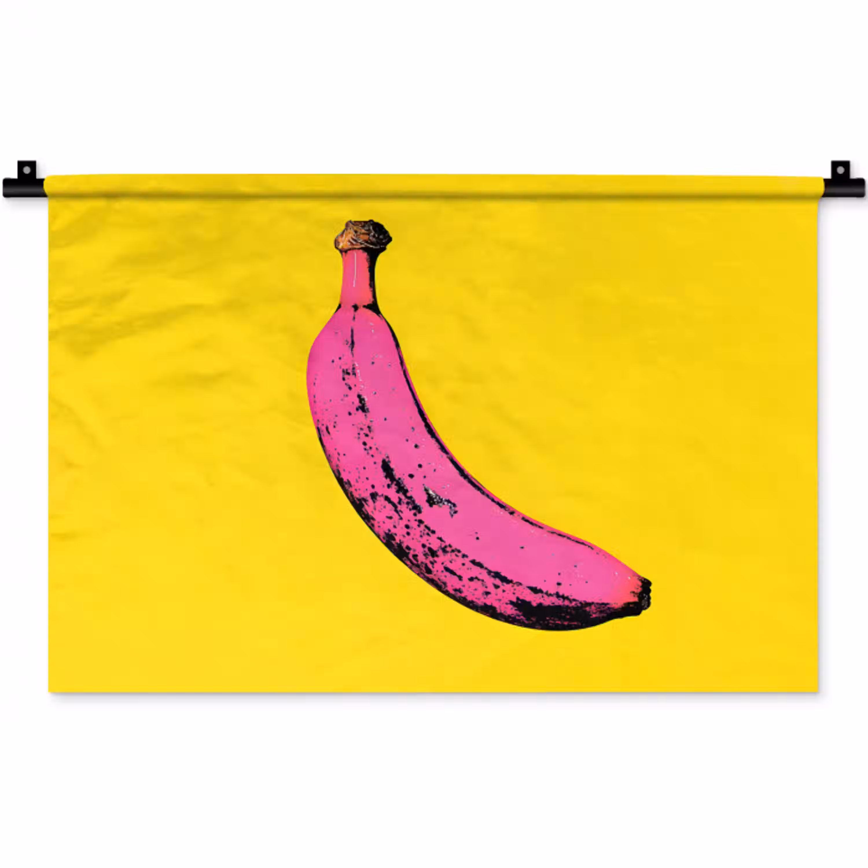Banaan - Grafisch - Geel Wandkleed katoen klein -zz3d