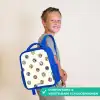 Speelse smiley-mix Kinderrugzak - Blauw middel -sfeer3_NL