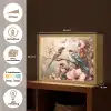 Vogels - Bloemen - Roze - Pastel Light Box met batterij (Wandlamp kind) middel -USP_websiteoverzichtNL