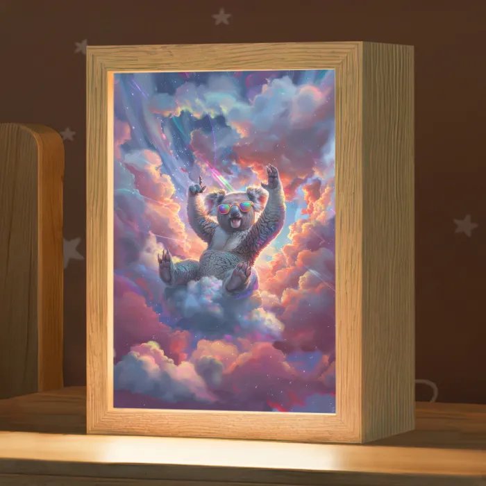 Koala - Dier - Zonnebril - Wolken Light Box met kabel klein -zzz_3d_website