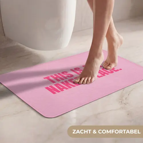 Tekst - Modern - Roze WCmat klein -USP_ZachtNL