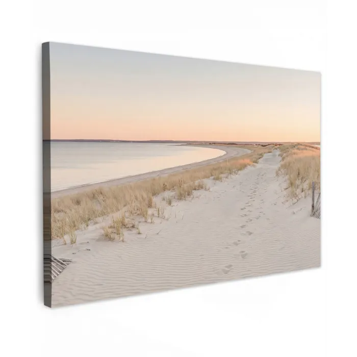 Kustlijn - Horizon - Hek Tuinposter op houten frame 2 cm dik klein -3d