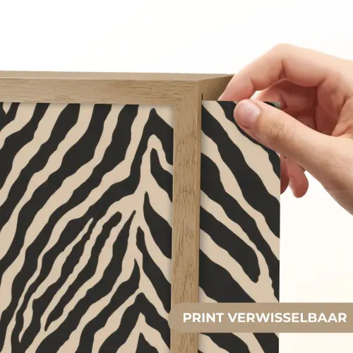 Zebra - Klassiek - Zwart Light Box met batterij (Wandlamp) middel 907 -USP_websiteprintNL