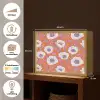 Bloemen - Grafisch - Oranje Light Box met batterij (Wandlamp) middel 907 -USP_websiteoverzichtNL