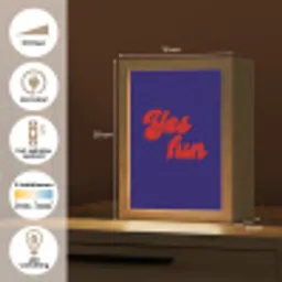 Blauw - Rood - Yes fun - 3D Light Box met kabel (Tafellamp) klein -USP_NL
