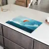 Kitesurfer - Oranje - Zee - Lucht Inductie beschermer vinyl 3mm klein -sfeer8