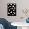 Oesters - Vissen - Blauw - Goud fotolijst zwart zonder passe partout klein -sfeer4