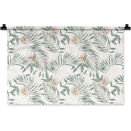 Monstera - Palmblad - Jungle - Tropisch Wandkleed katoen klein -zz3d