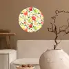 Patroon - Appels - Peren Wandcirkel behangsticker klein 186 -sfeer1