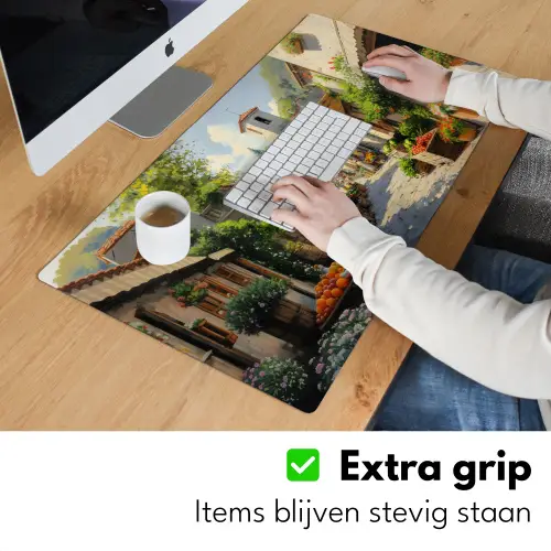 Dorp - Zon - Kraampjes - Huizen Muismat XXL klein -sfeer3