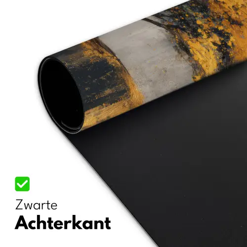 Boom - Bladeren - Goud - Abstract Muismat XXL klein -sfeer2
