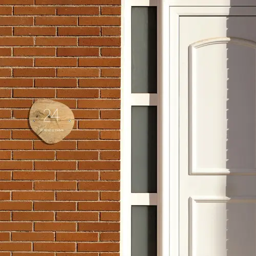 Hout - Klassiek Naambord Organisch middel -sfeer3