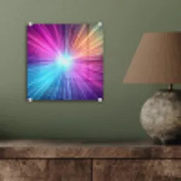 Abstract - Light - Burst - Modern - Colorful plexiglas 5mm klein -sfeer3
