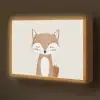 Vos - Dier - Bosdieren Light Box met batterij (Wandlamp kind) middel -z3d_website