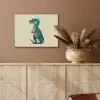 Dinosaurus - Turquoise - Stekels PET vilt klein -sfeer4