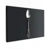 Lepel - Zilver - Metaal canvas 2cm klein -z3d